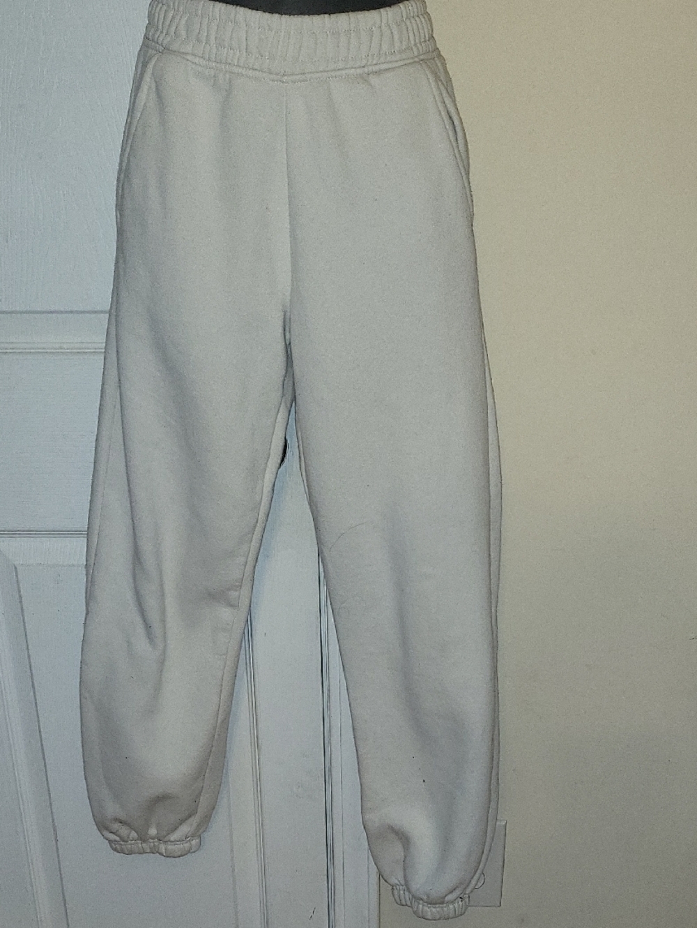 Zara Off-White Cozy Sweatpants